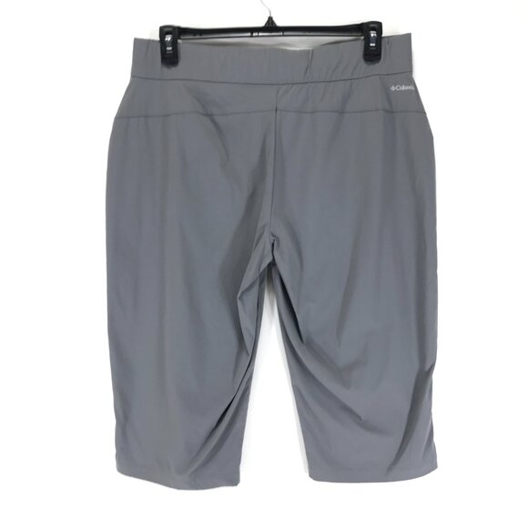Columbia Omni-Shade Capri Women's XL Gray Stretch Active Outdoor Hiking Summer - Picture 2 of 8